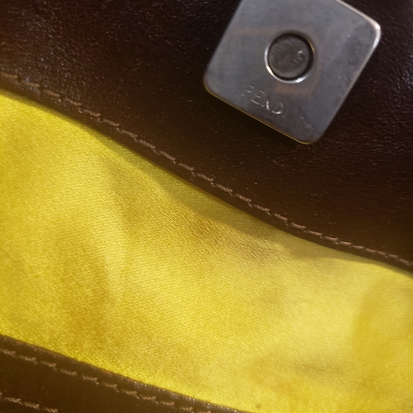 FENDI-Dk. Denim Beaded Emb. Tote Handbag- Vintage RARE - Picture 12 of 13